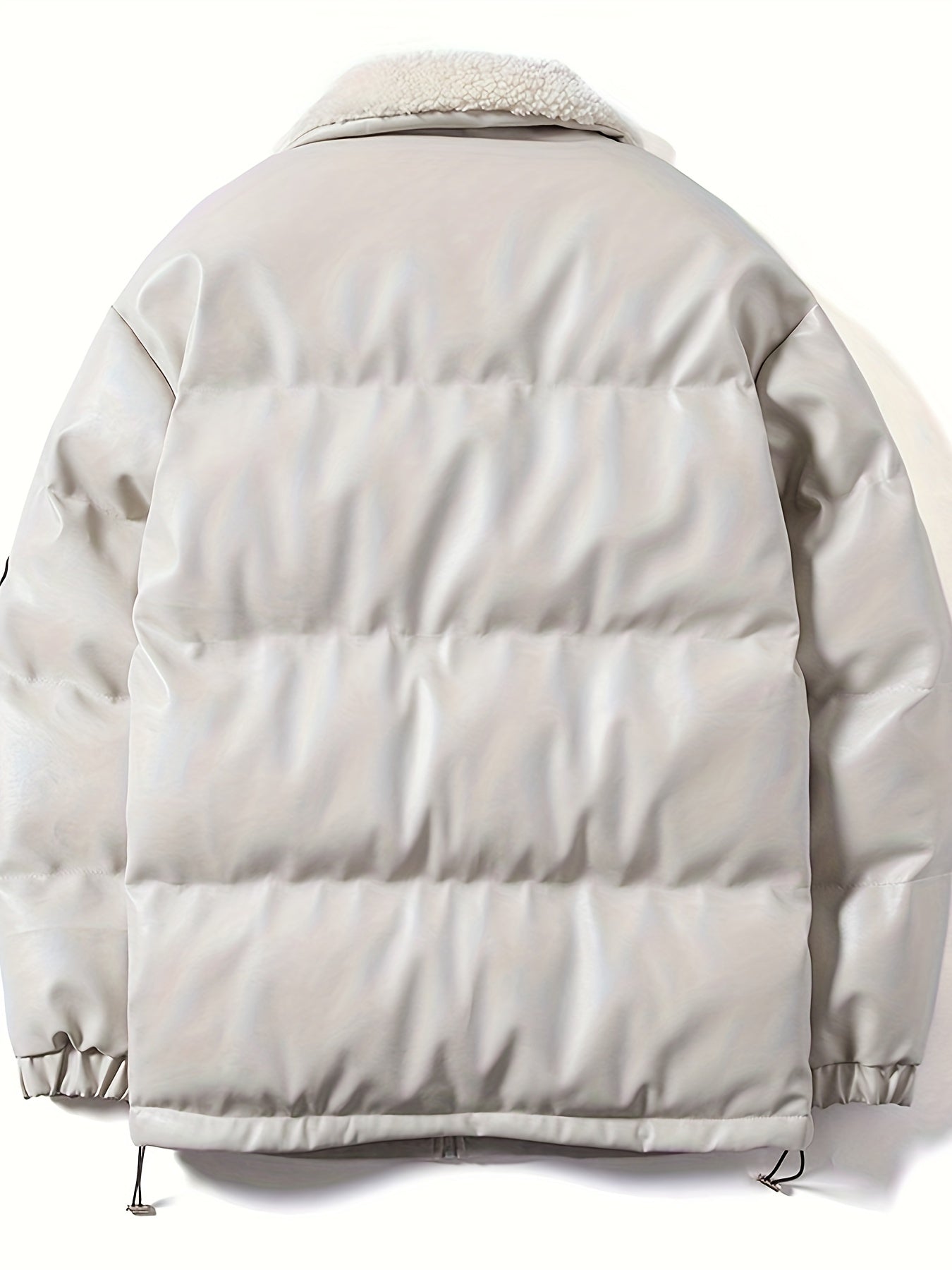 Giacca in pelle trapuntata da uomo