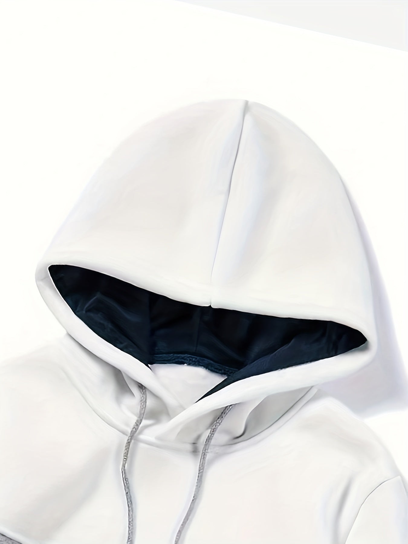 Felpa con cappuccio a righe da uomo