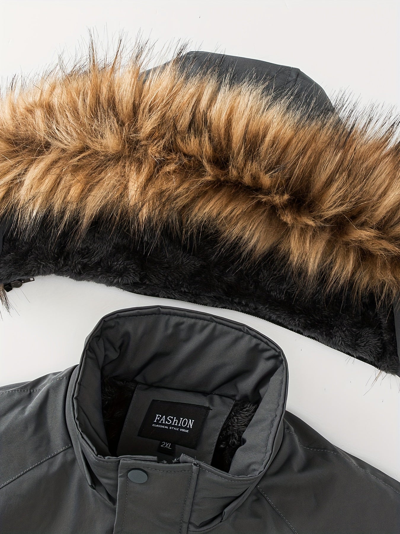 Cappotto invernale in cotone con cappuccio