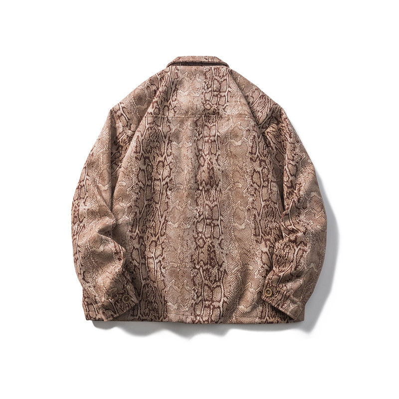 Giacca leggera in pelle scamosciata marrone