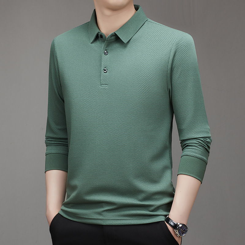 T-shirt a maniche lunghe con motivo check a nido d'ape