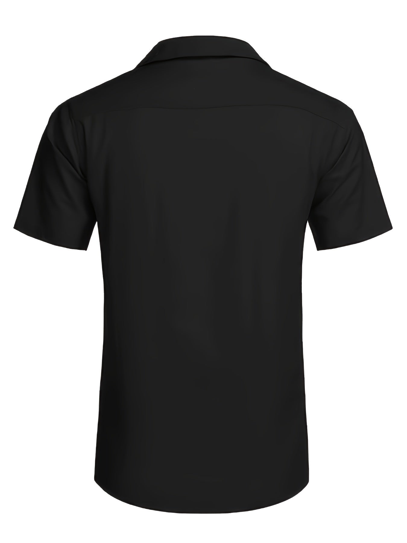 Camicia ampia casual, leggermente elasticizzata con maniche corte e risvolti