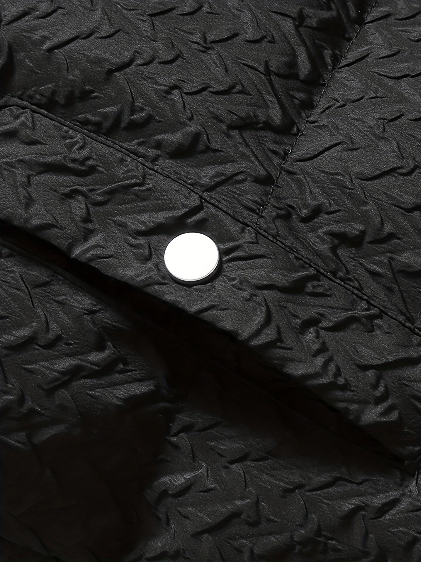 Giacca strutturata in pile nero