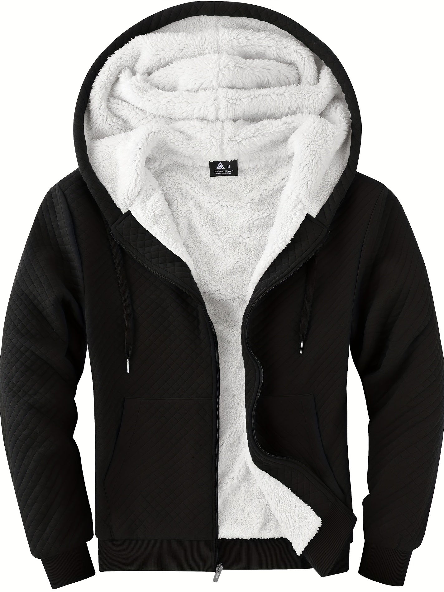 Felpa con cappuccio in pelliccia testurizzata