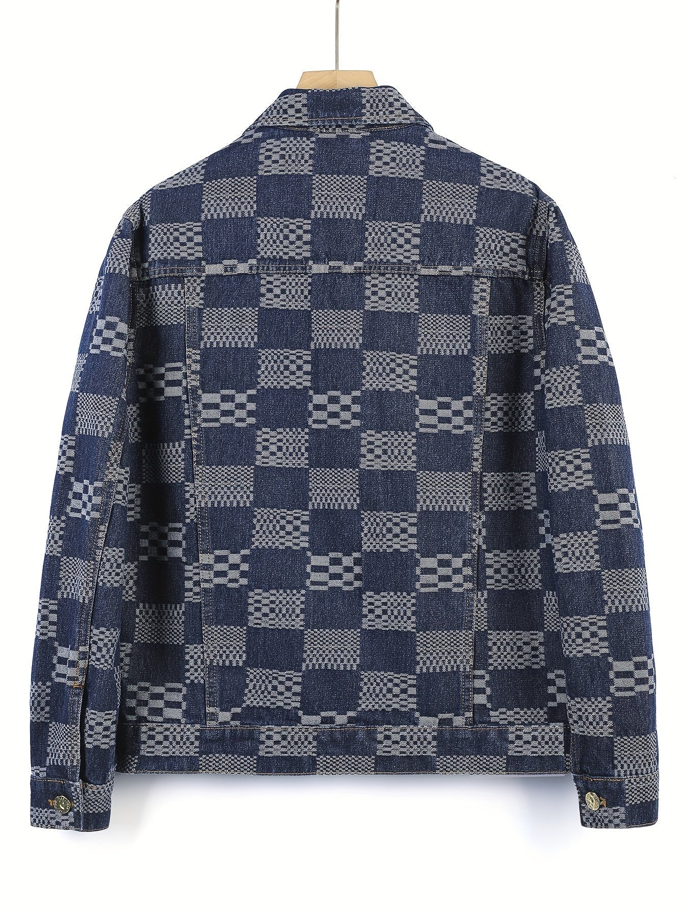 Giacca in denim jacquard
