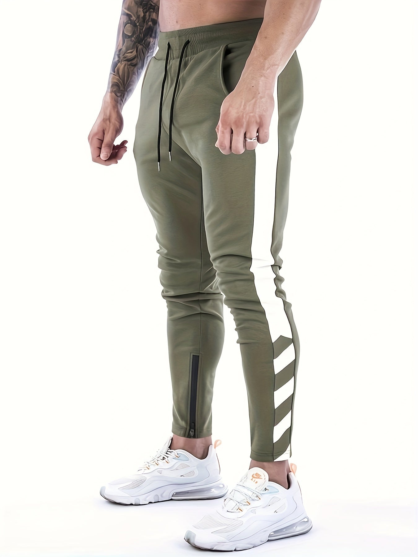 Pantaloni sportivi casual con elastico in vita e coulisse