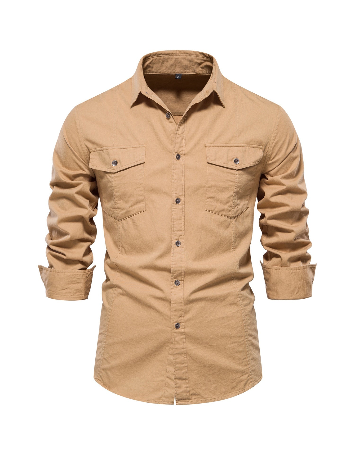 Camicia casual con maniche stile cargo