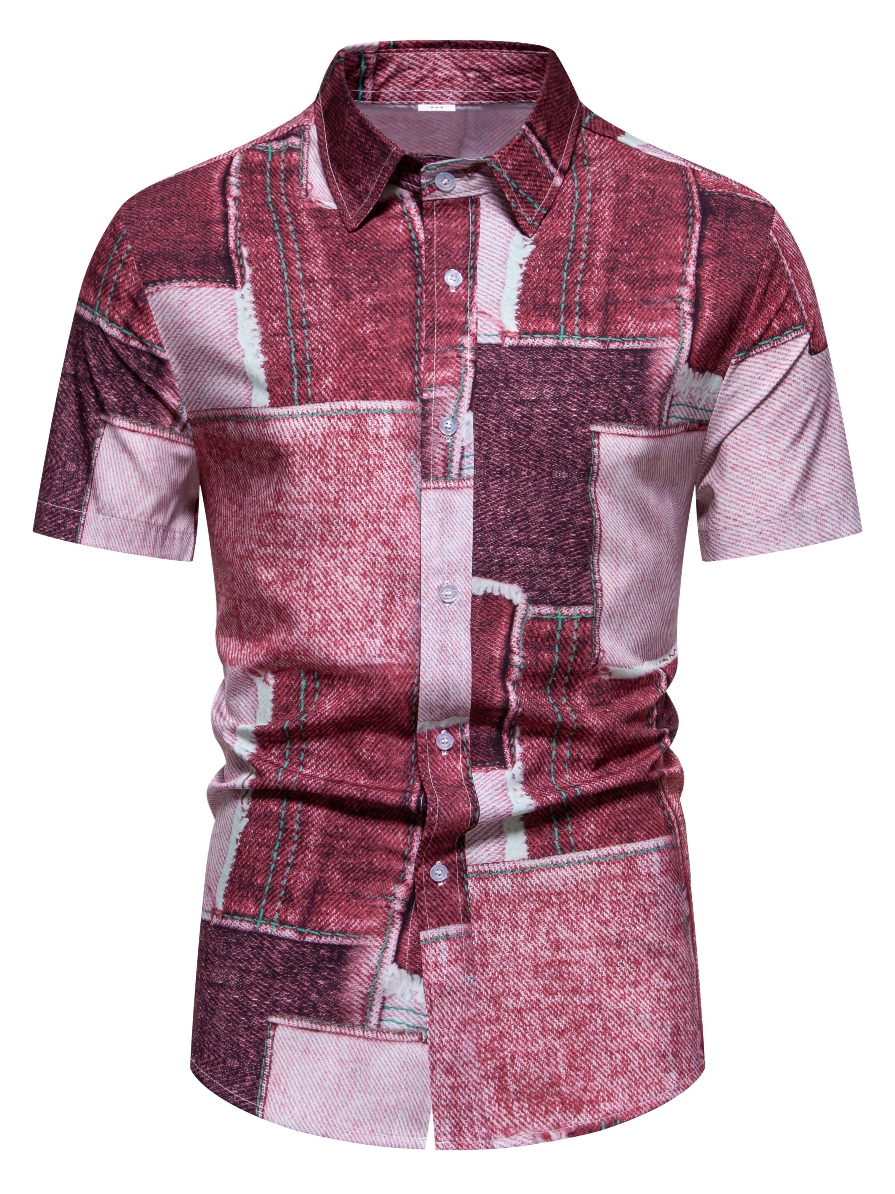 Camicia in denim a maniche corte in diversi colori