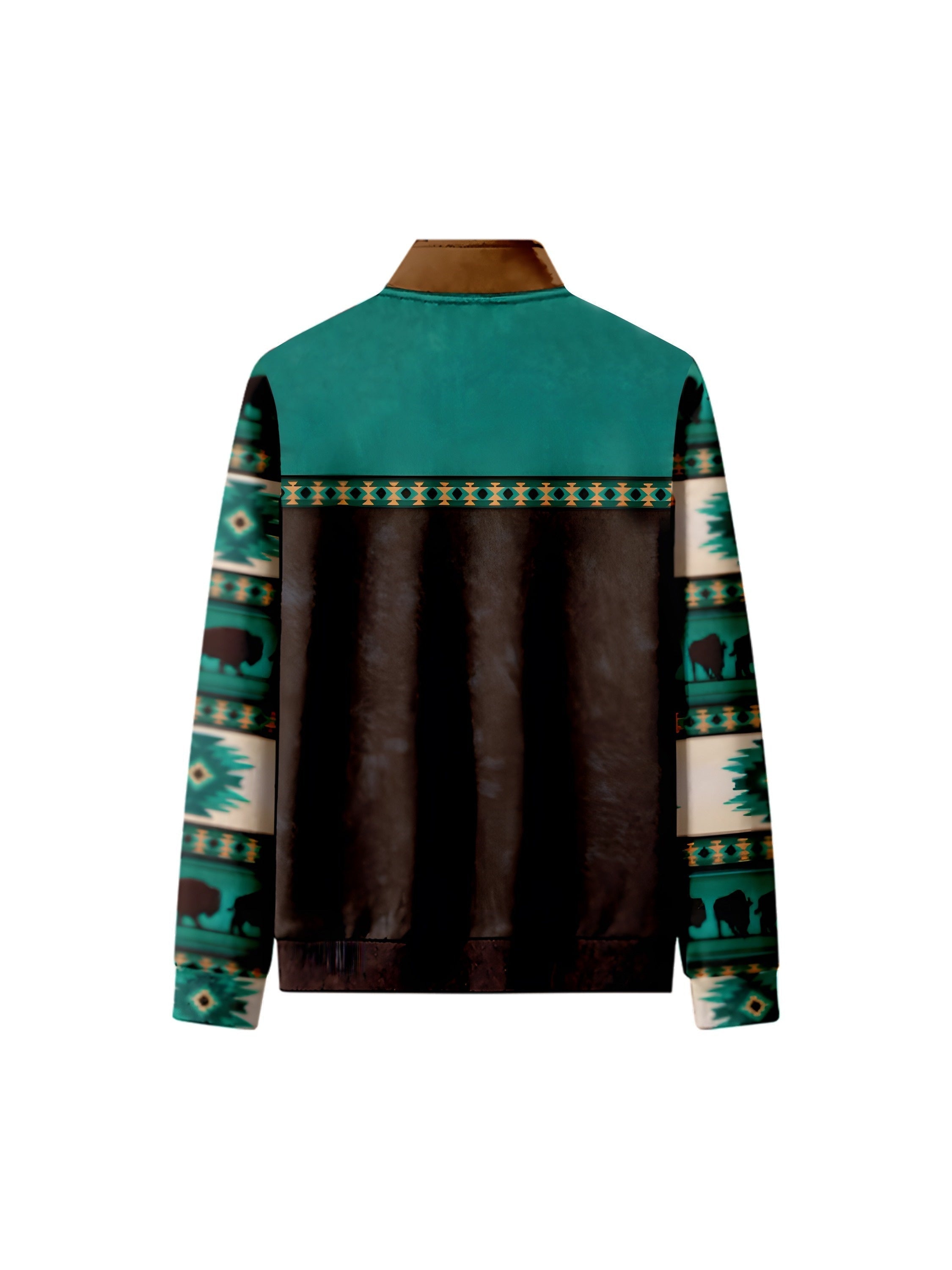 Felpa retr? da uomo foderata in pile