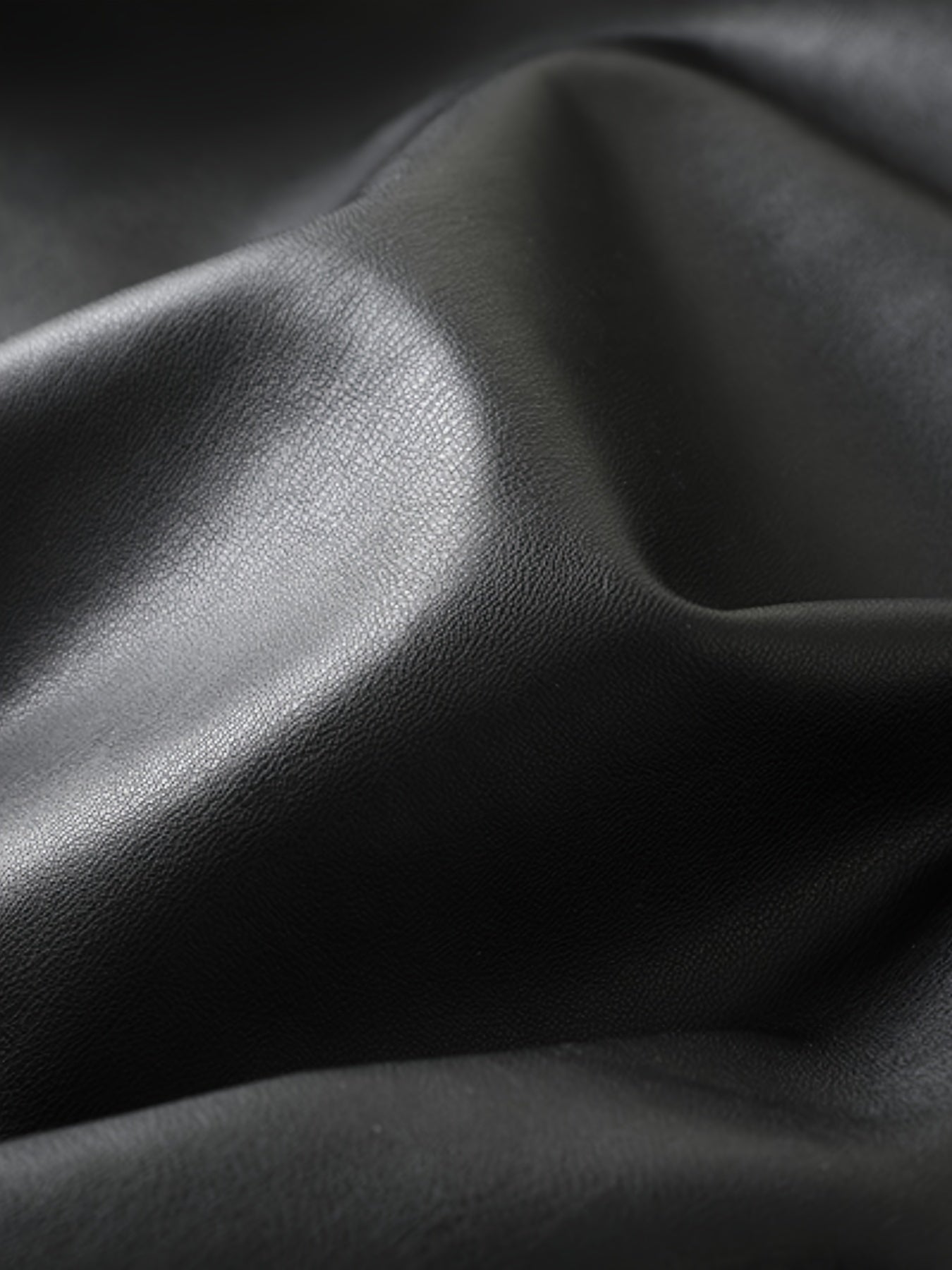 Giacca in pelle nera da uomo