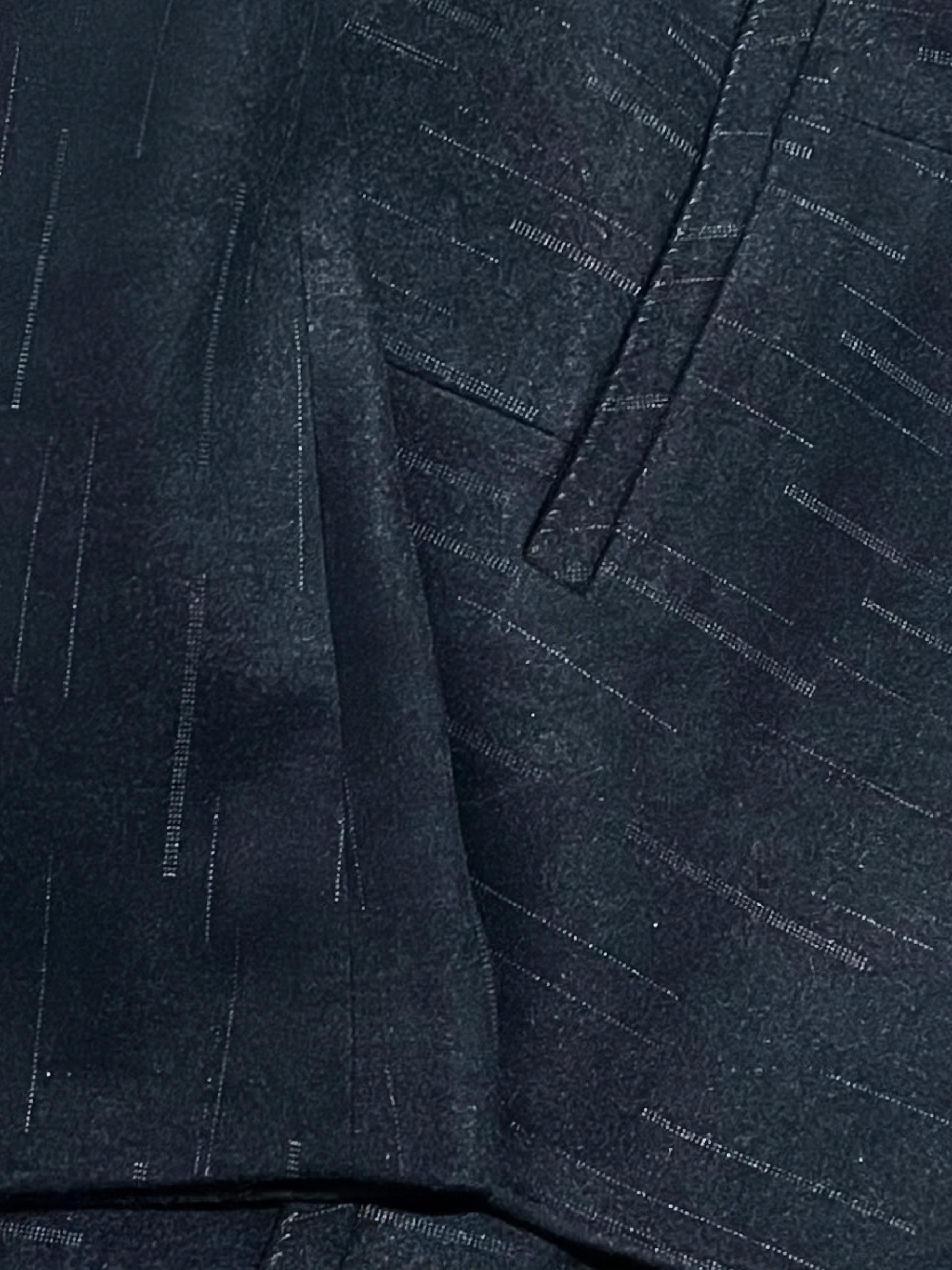 Blazer blu con fantasia a righe