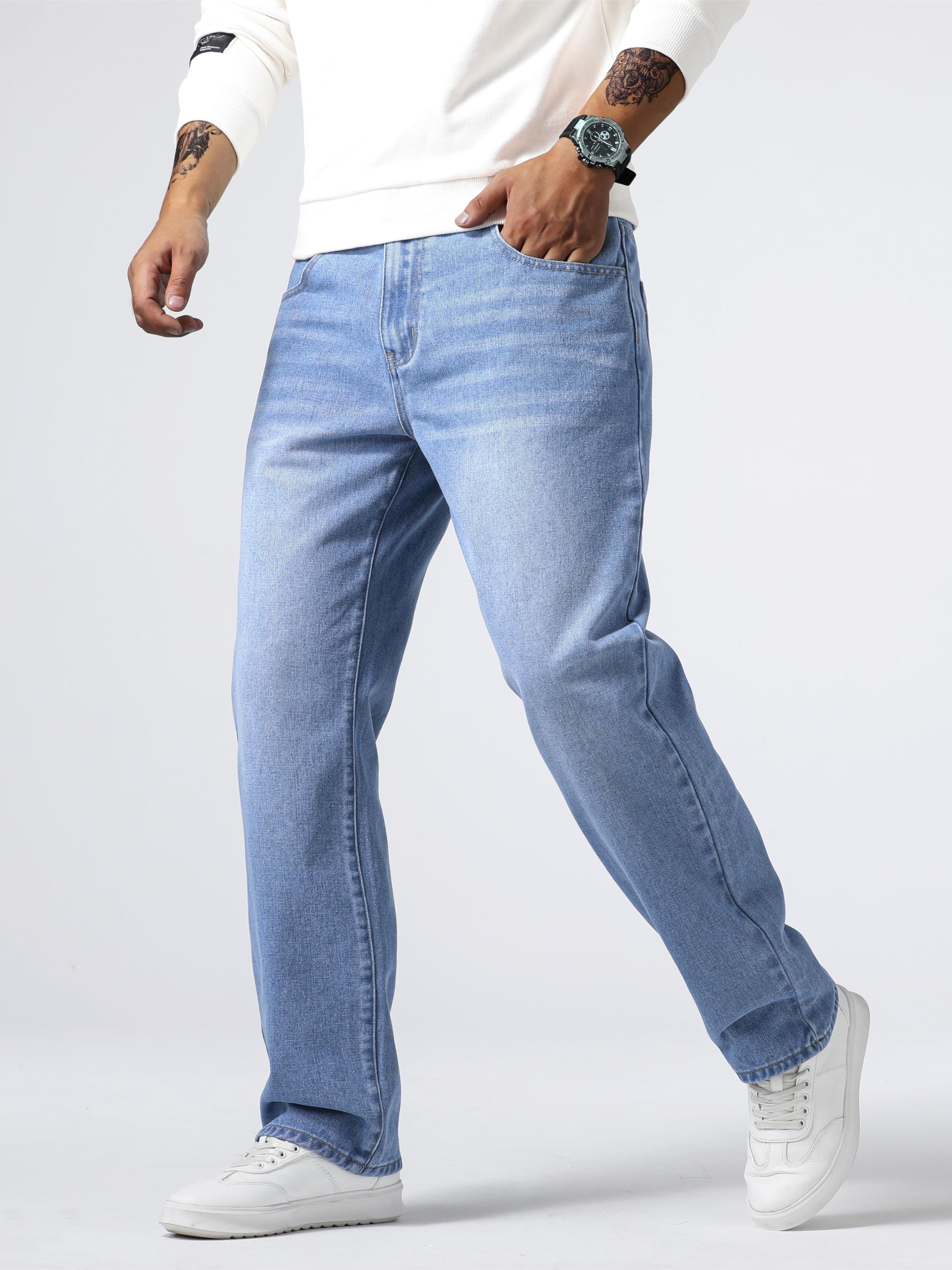 Jeans da uomo dal design classico
