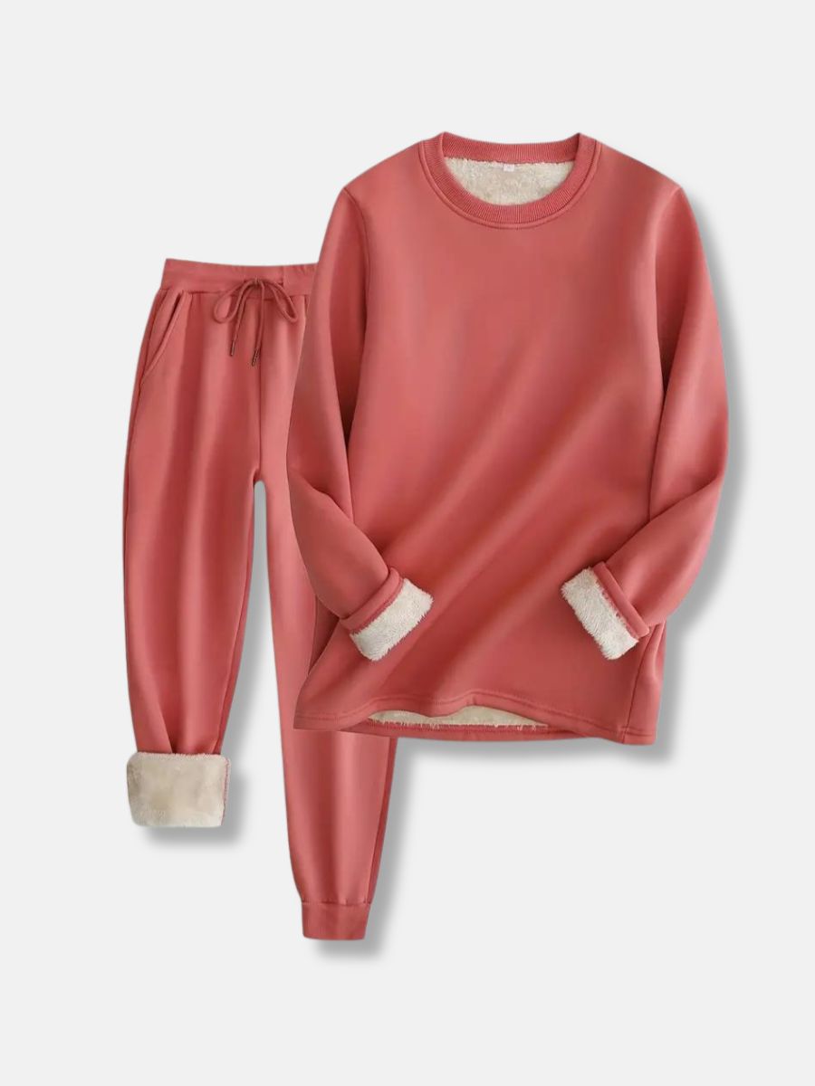 felpa con maniche e pantaloni da jogging con coulisse