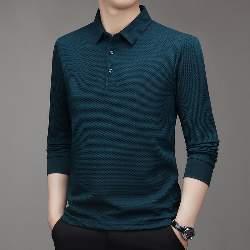 T-shirt a maniche lunghe con motivo check a nido d'ape