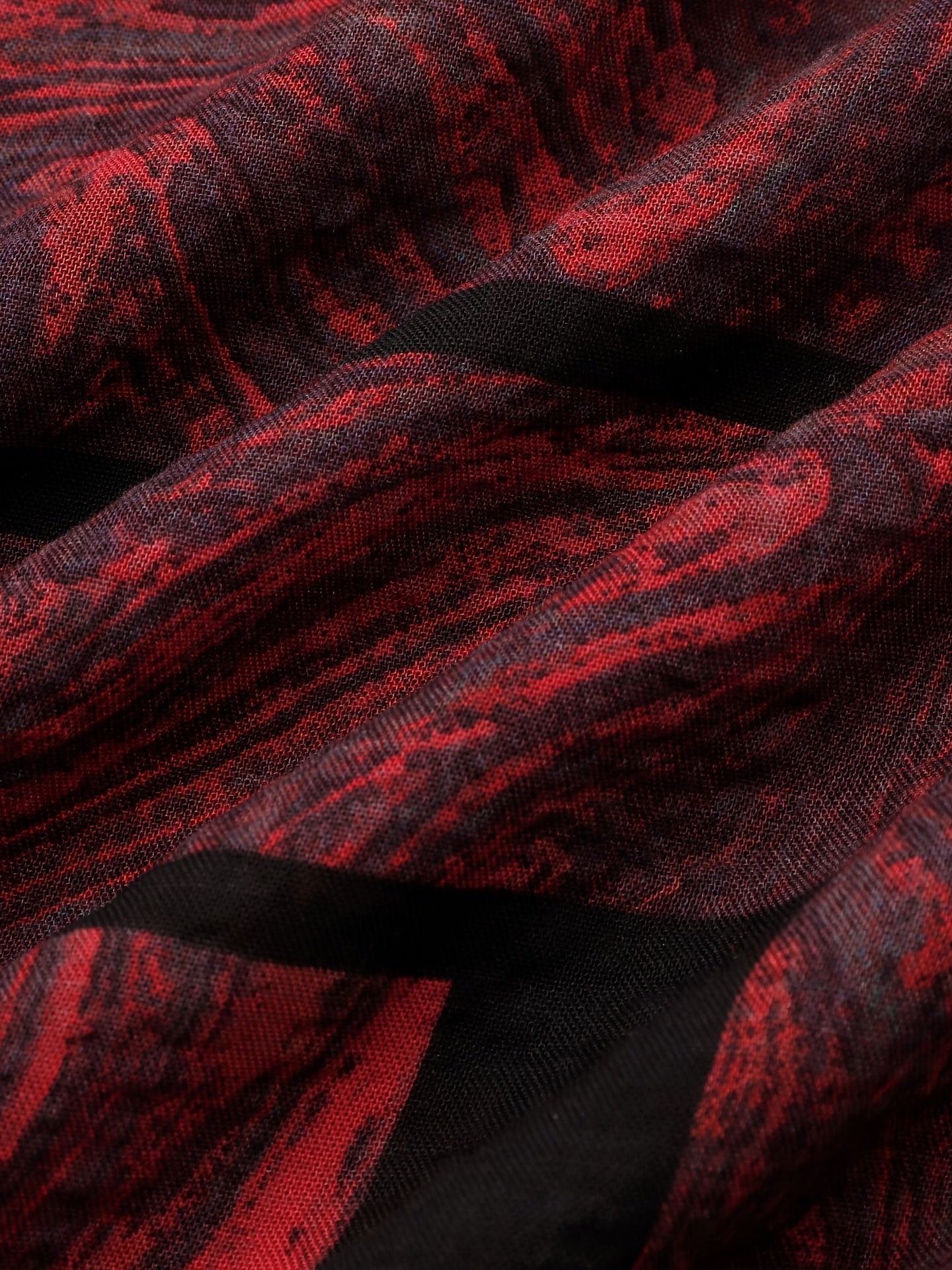 Camicia in cotone con grafica quadrata e maniche corte per l'estate