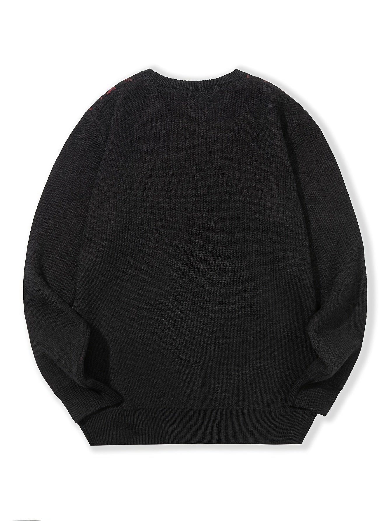 Maglione lavorato a maglia con motivo a rombi