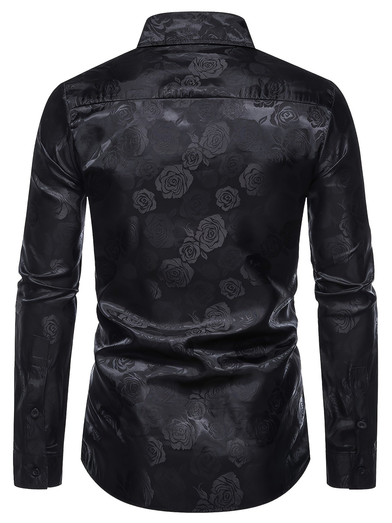 Camicia elegante con motivo rose