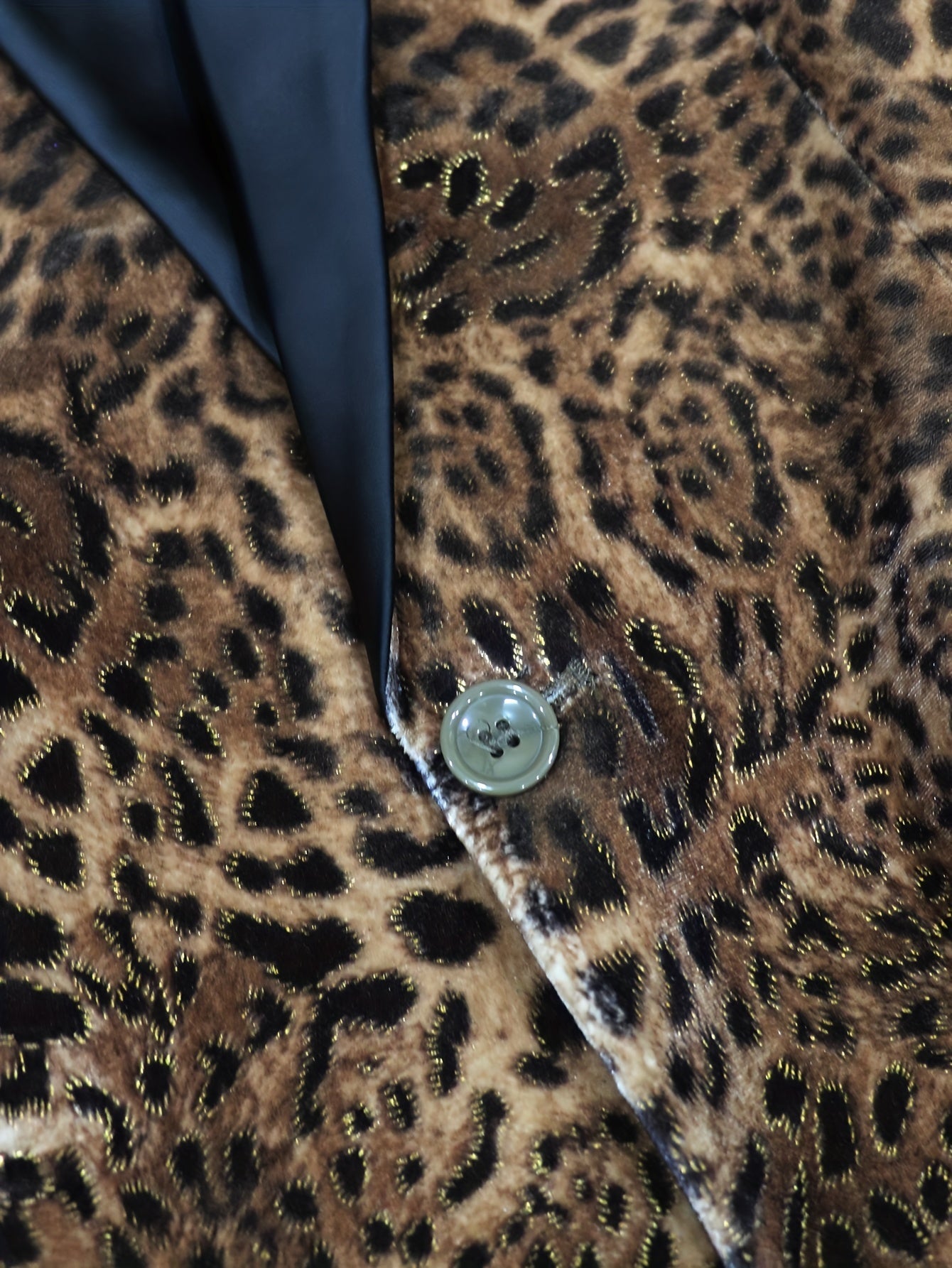 Blazer con stampa leopardata