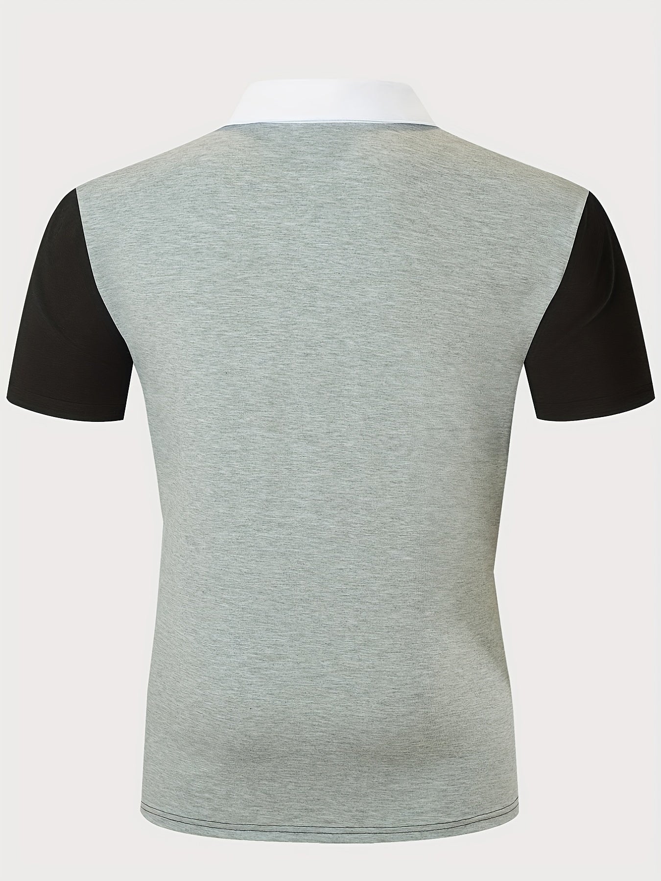 Polo slim a righe multicolori con revers