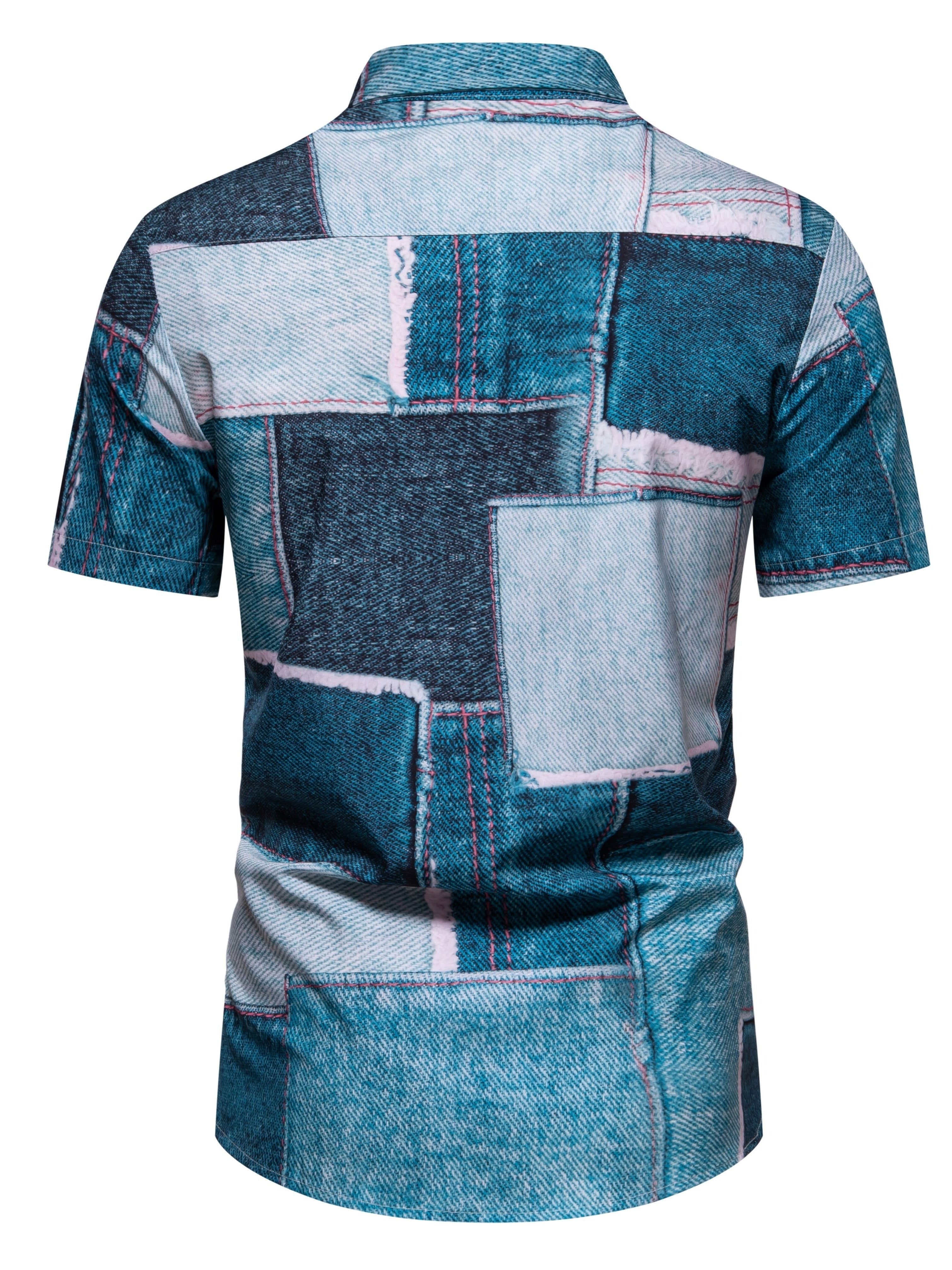 Camicia in denim a maniche corte in diversi colori