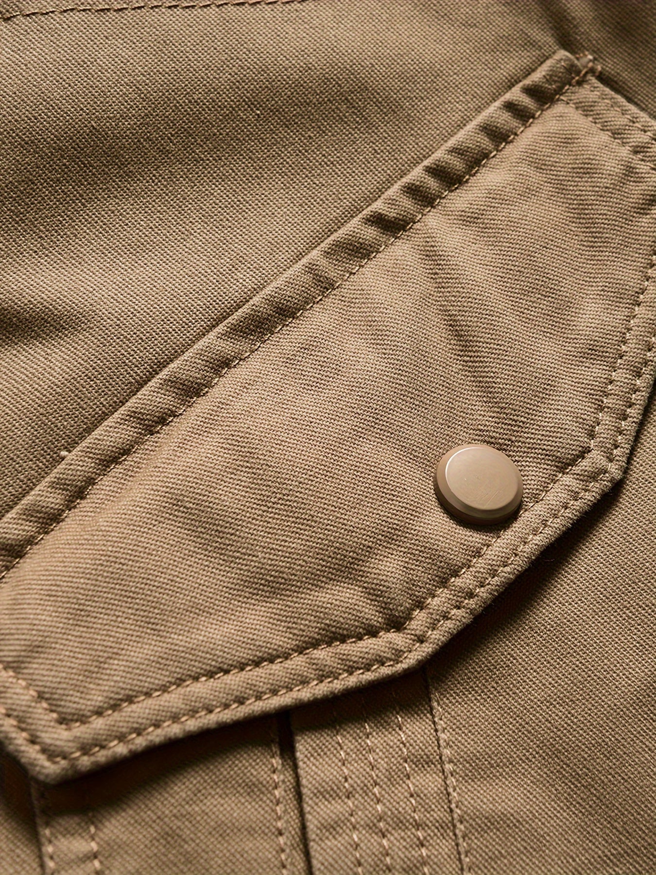 Parka in felpa marrone con cappuccio