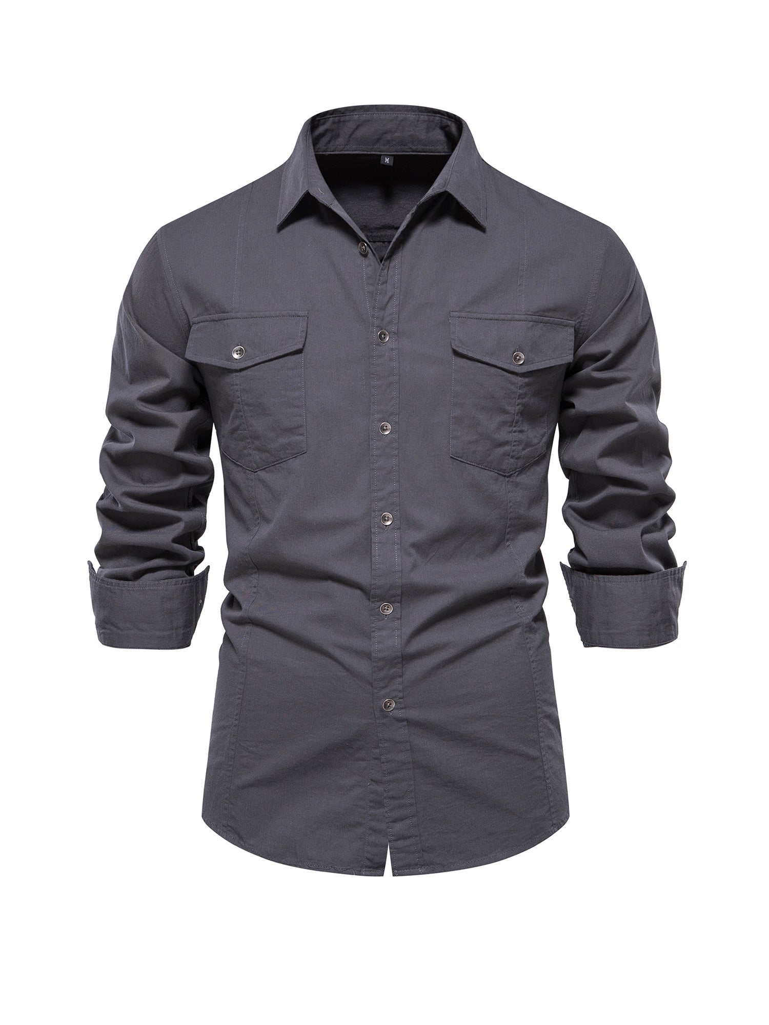 Camicia casual con maniche stile cargo