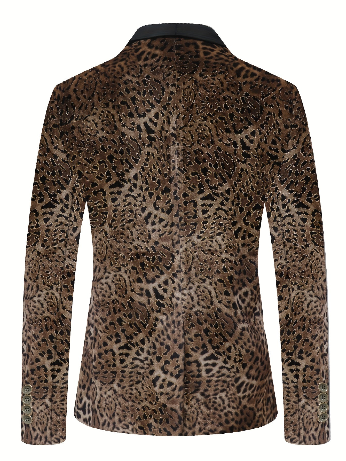 Blazer con stampa leopardata