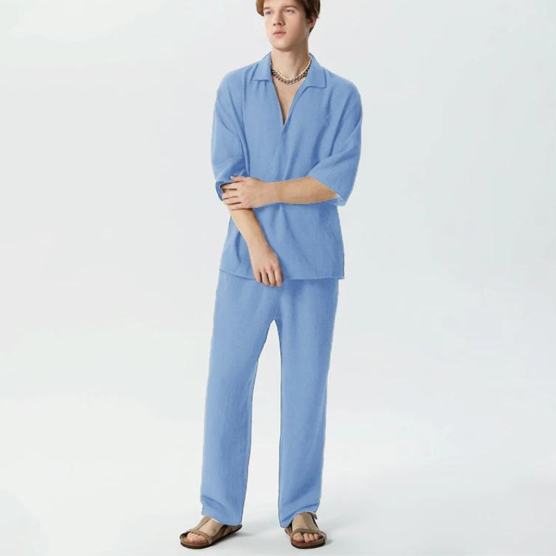 Camicie casual con maniche medie e pantaloni