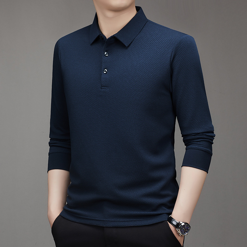 T-shirt a maniche lunghe con motivo check a nido d'ape