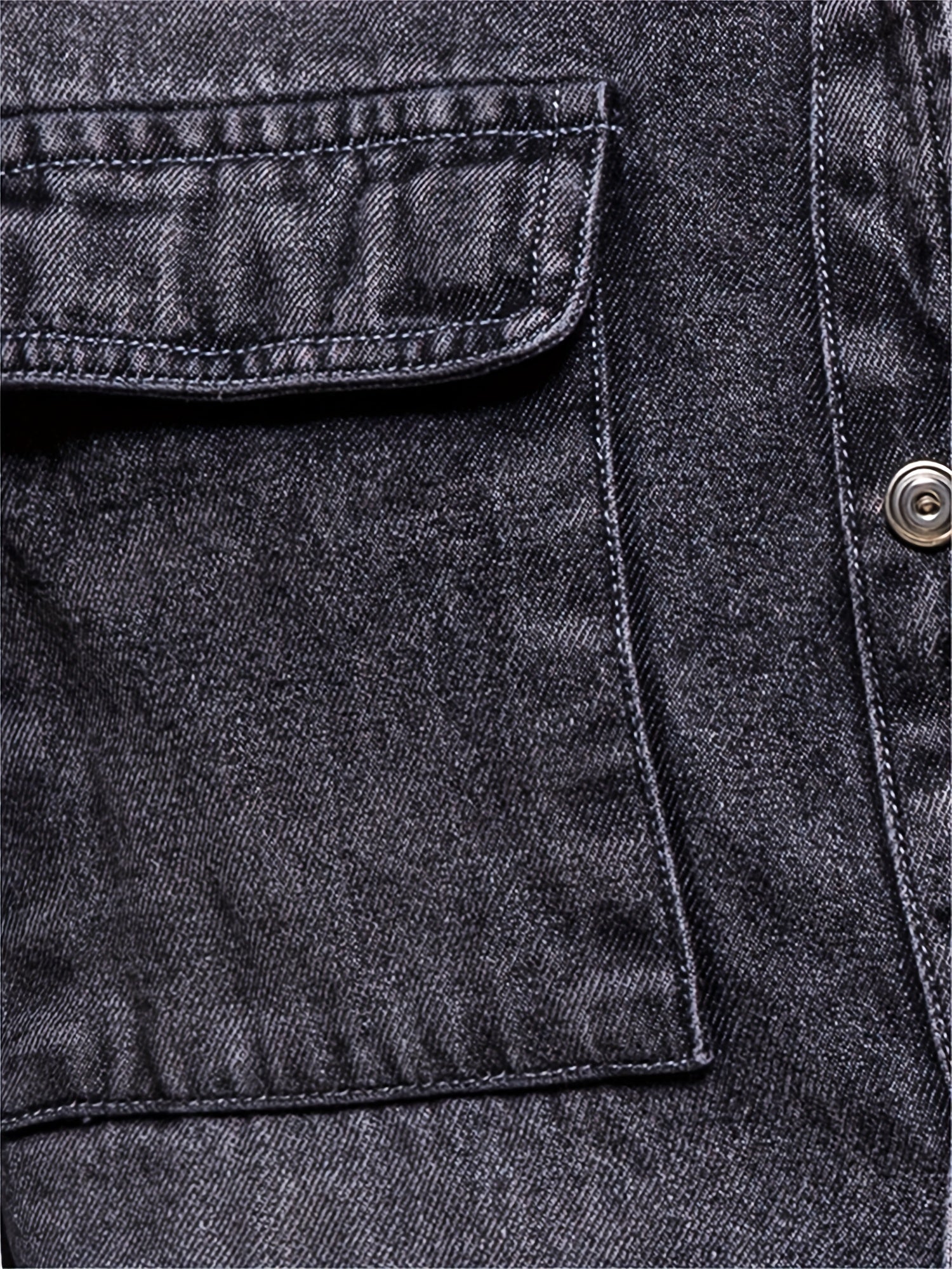 Camicia in denim a maniche lunghe da uomo