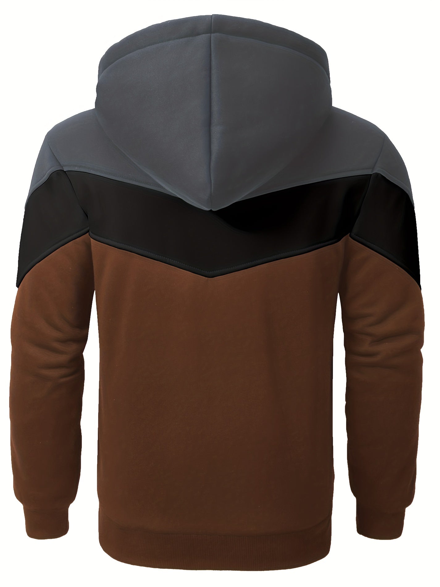 Felpa con cappuccio versatile in pelliccia da uomo