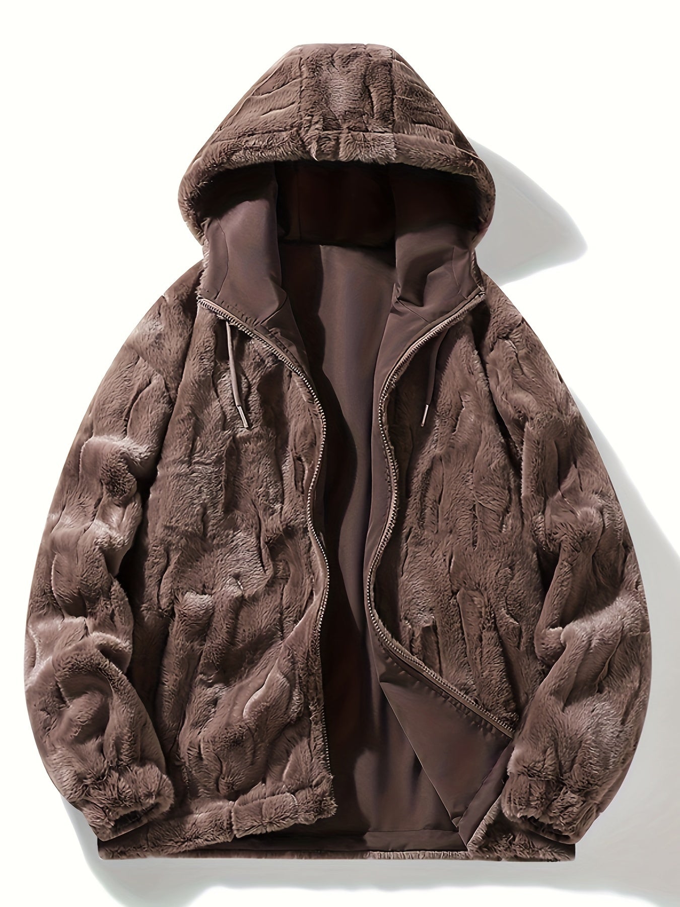 Felpa con cappuccio in pile double-face