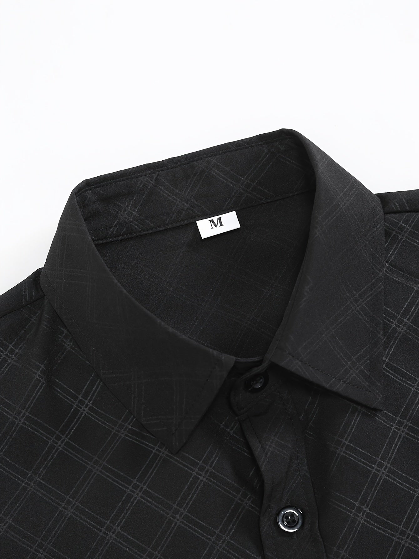 Camicia nera a righe