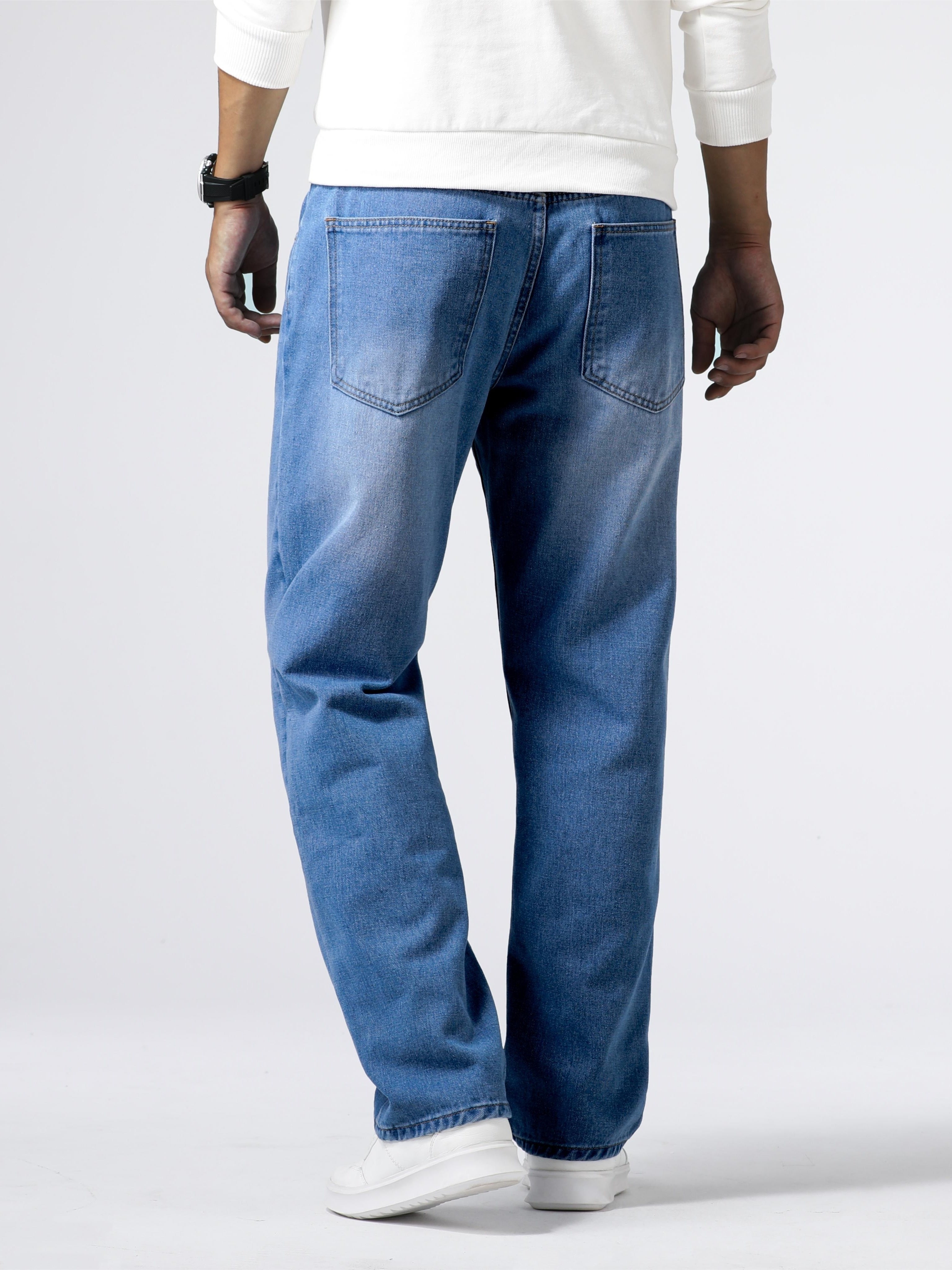 Jeans da uomo dal design classico