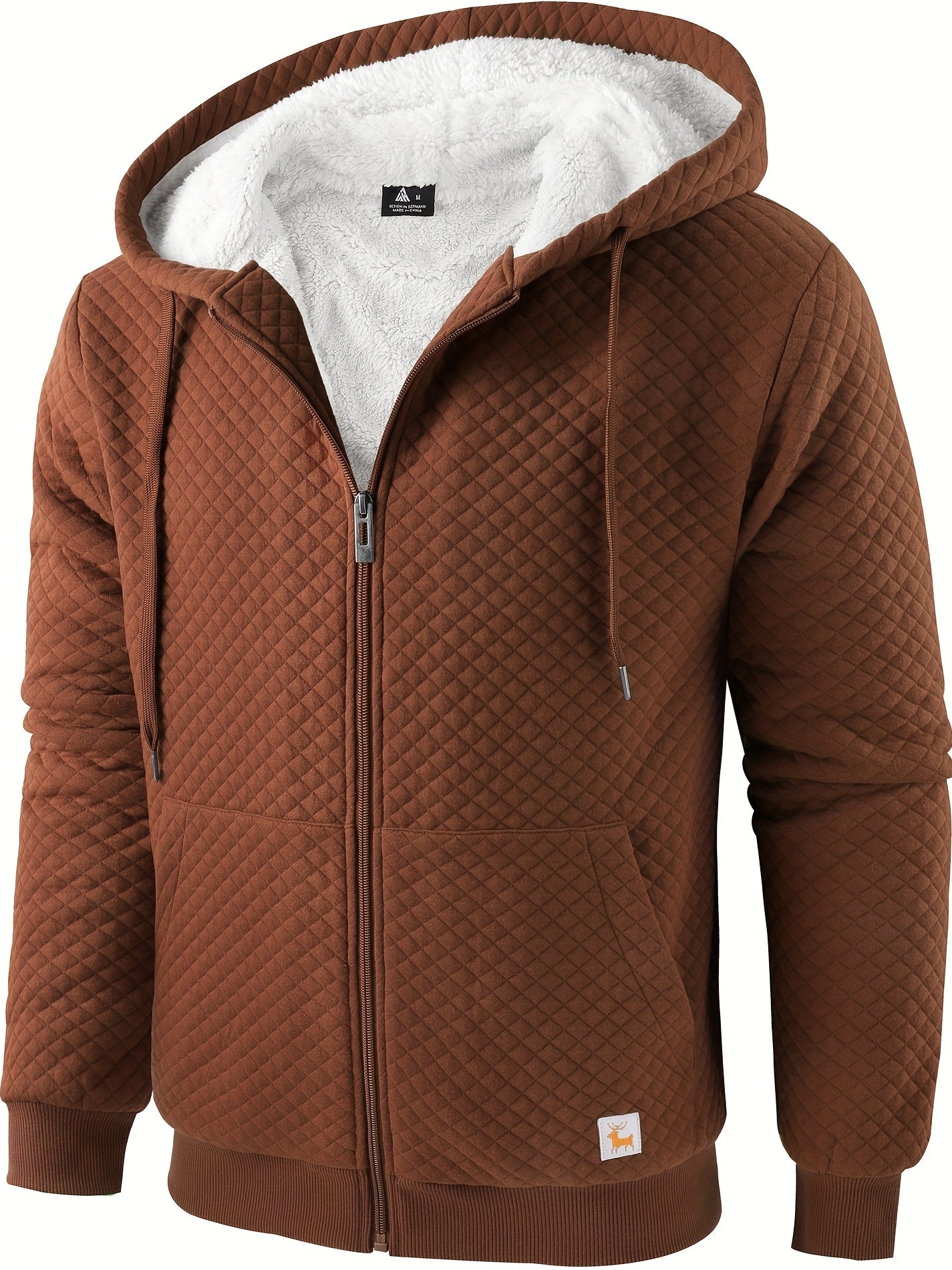 Felpa con cappuccio in pelliccia testurizzata