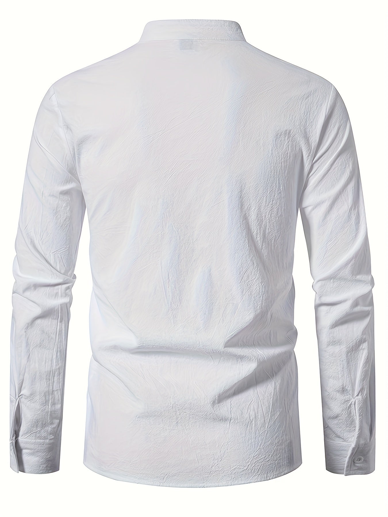 T-shirt Henley casual con maniche lunghe