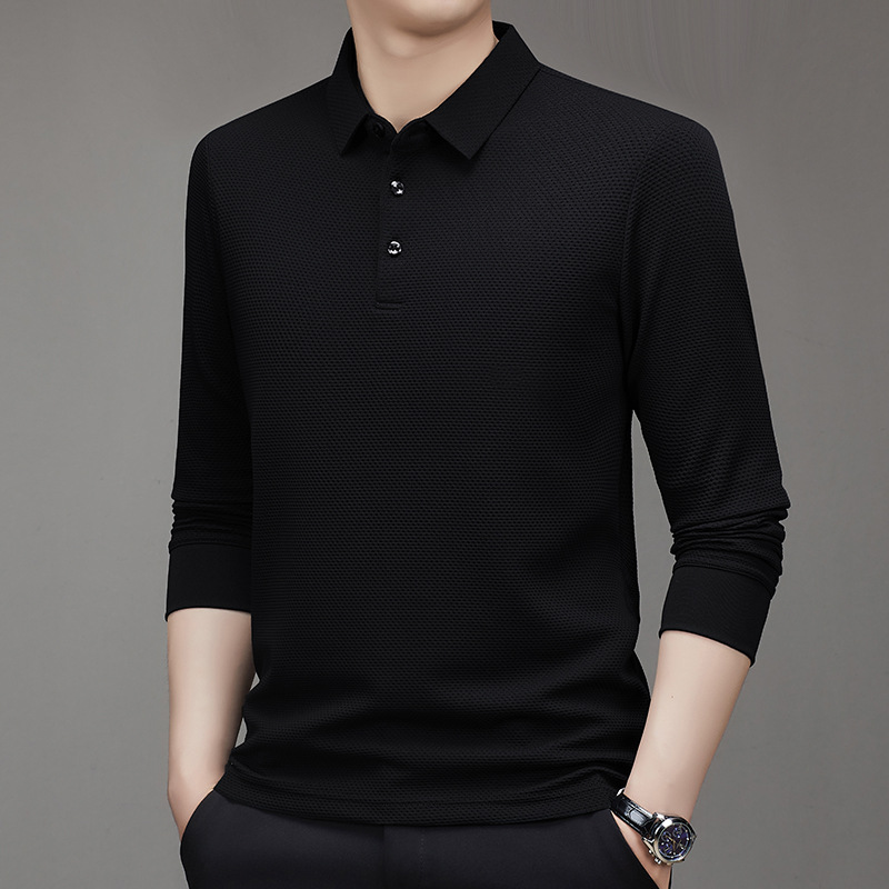 T-shirt a maniche lunghe con motivo check a nido d'ape