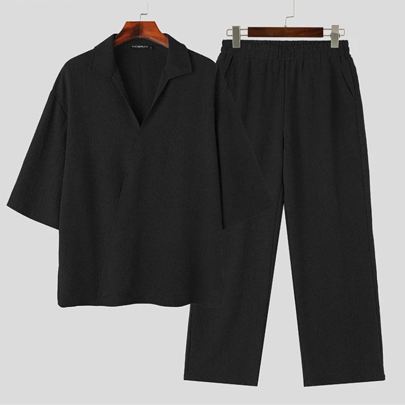 Camicie casual con maniche medie e pantaloni