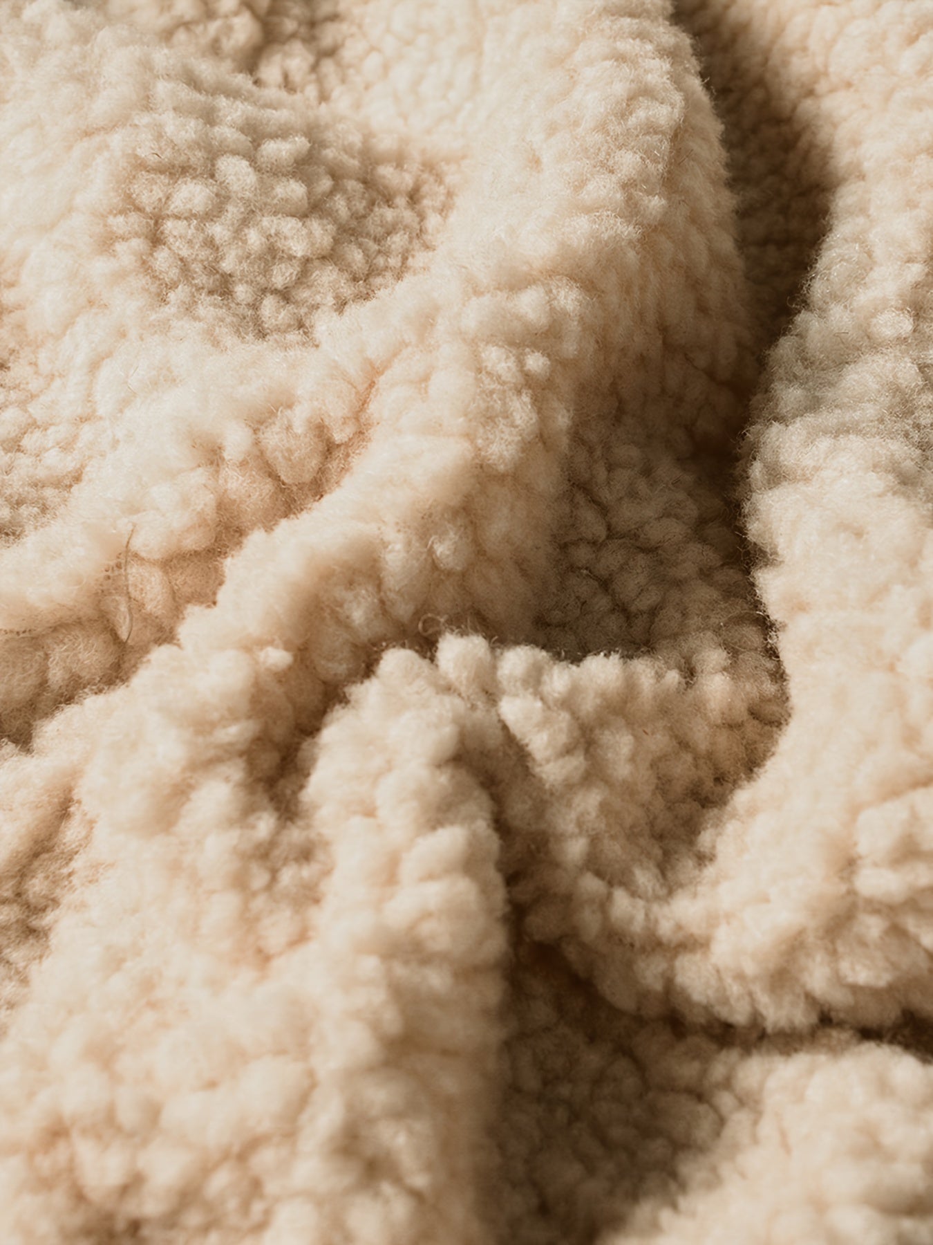 Parka in felpa marrone con cappuccio