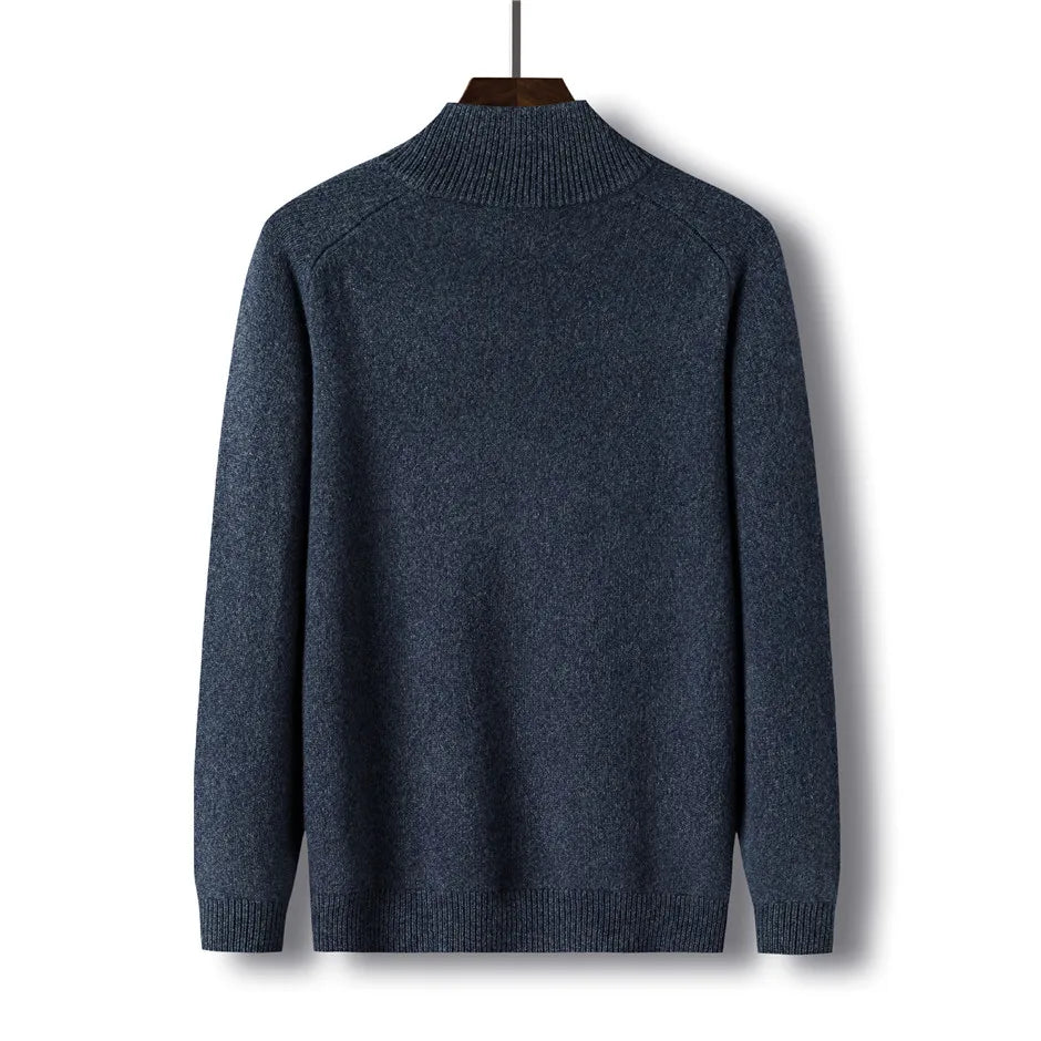 maglione classico con cerniera