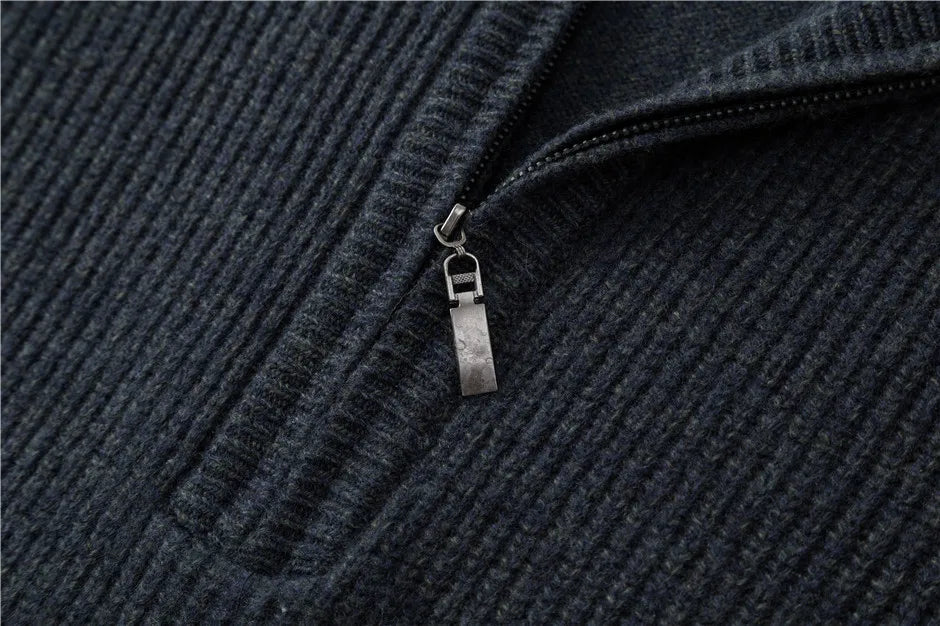 maglione classico con cerniera