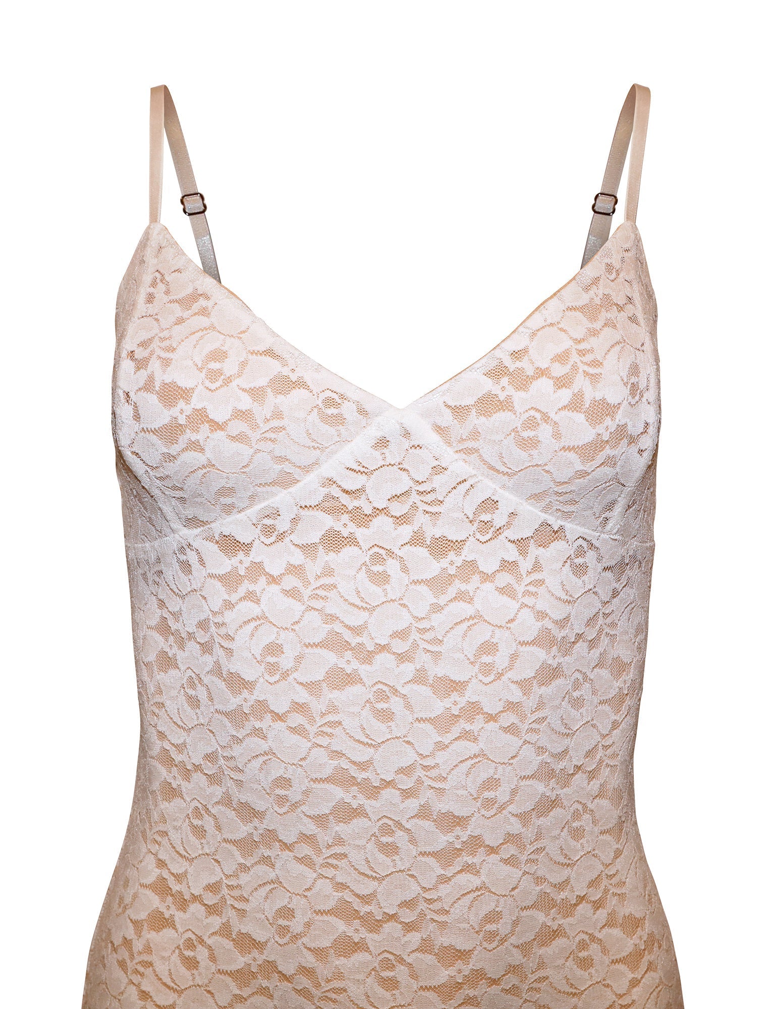 Vestito in pizzo floreale bianco