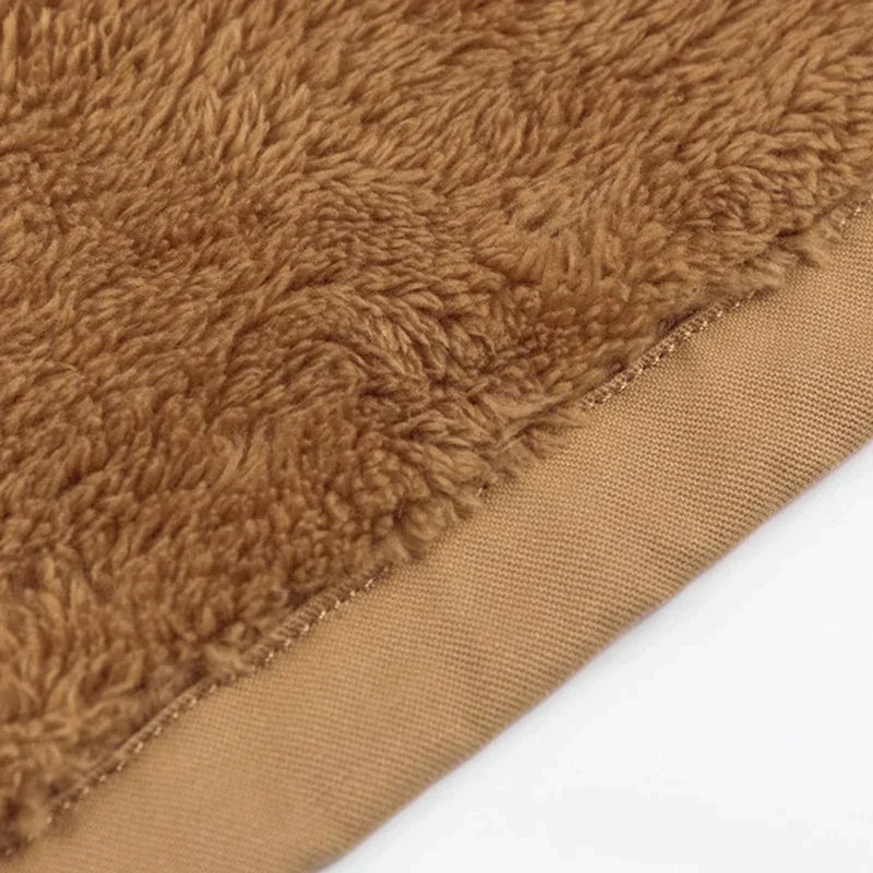 Giacca in caldo pile Dieter con cappuccio