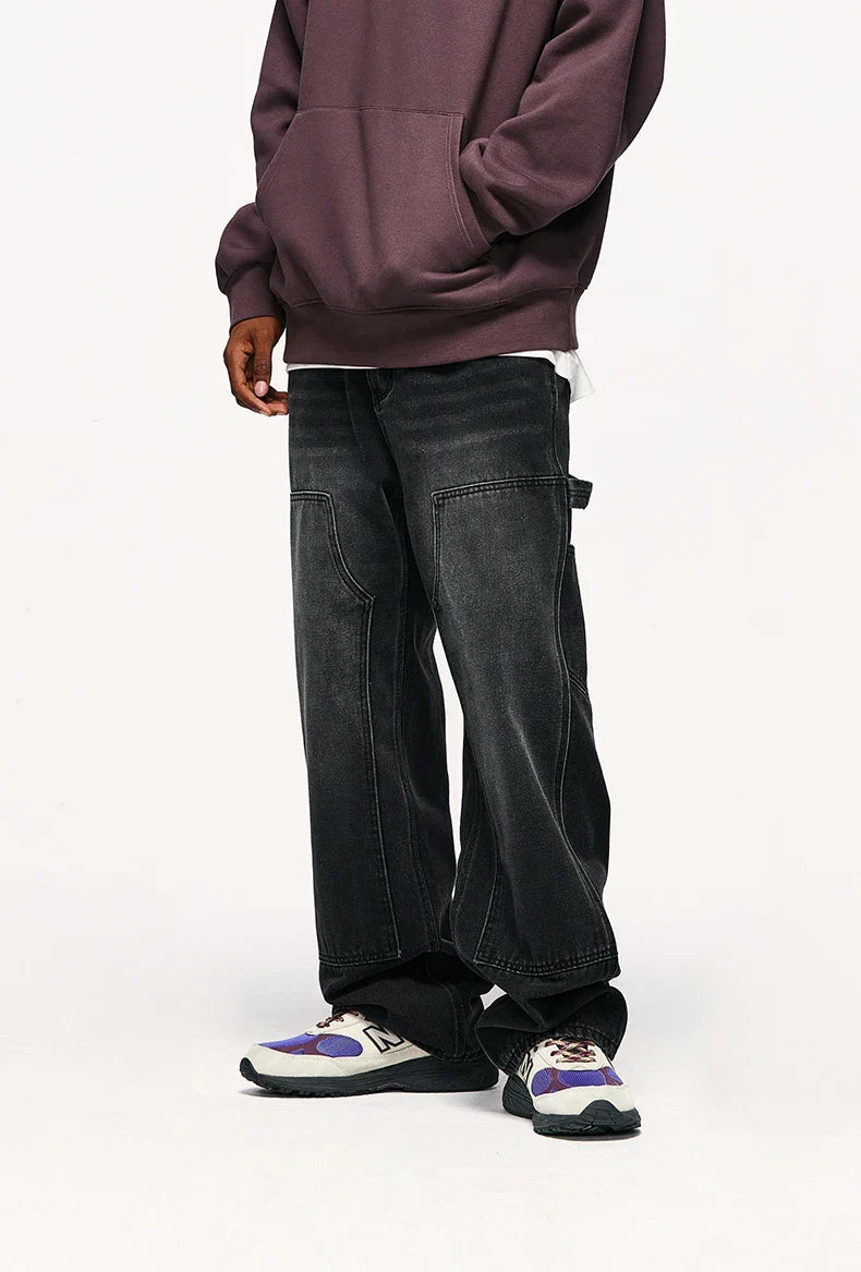 Jeans a gamba larga lavati retr?