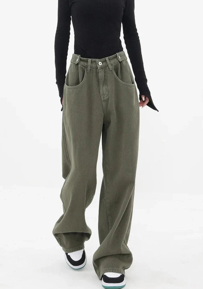 Jeans casual a vita alta