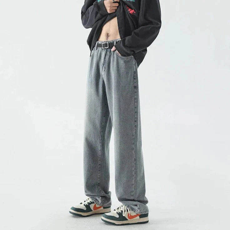 Jeans larghi retr? a destra