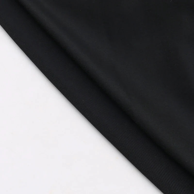 Vestito aderente nero trasparente