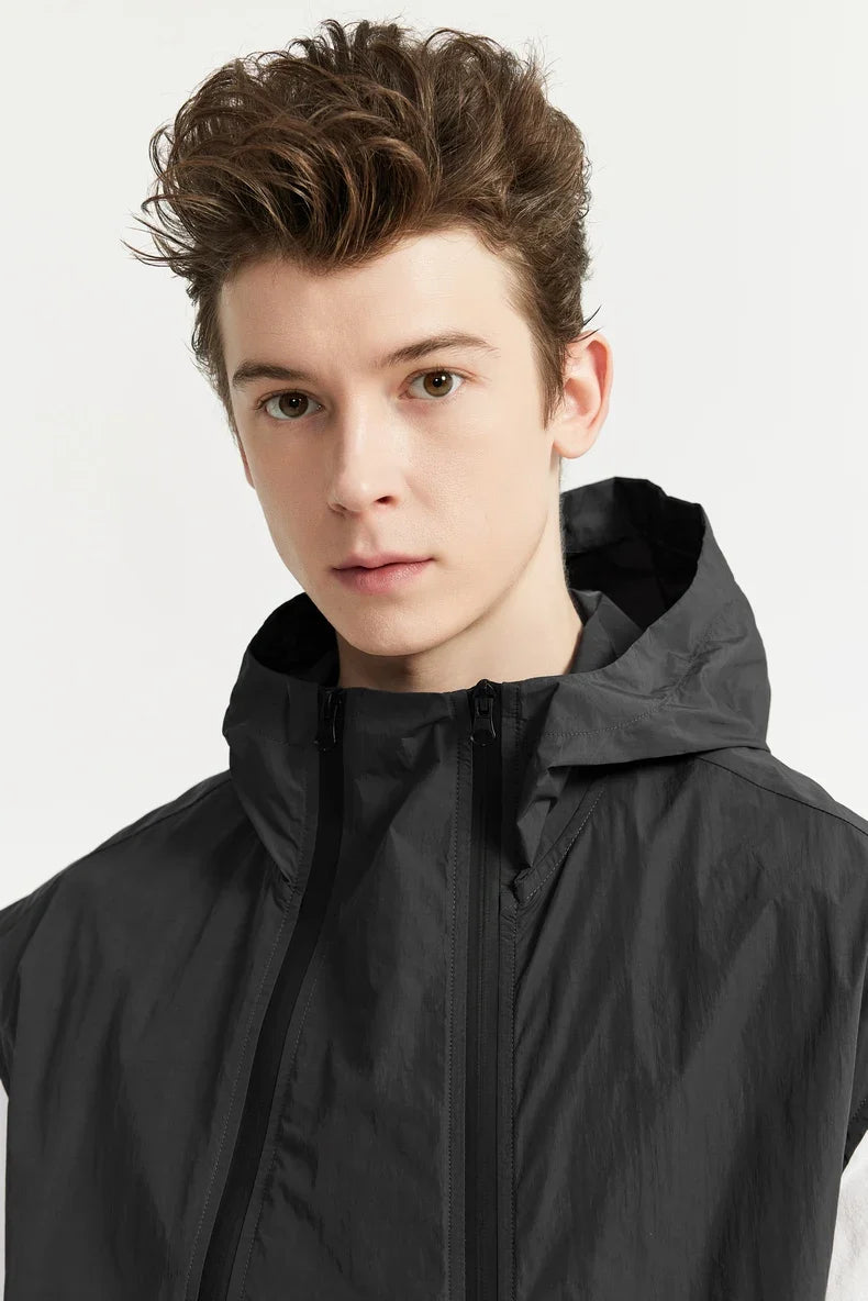 Gilet leggero cargo con doppia cerniera