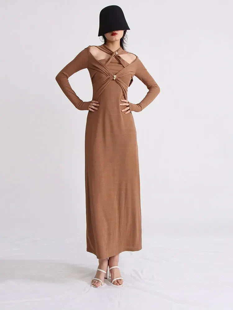 Abiti con paillettes divise in maglia incrociata