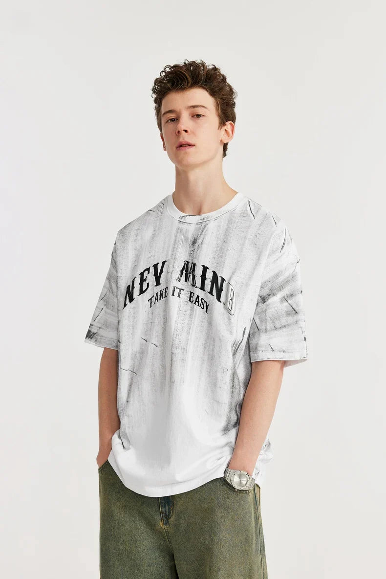 T-shirt grafica argento